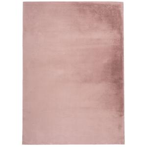 tapis de fourrure velours rose poudré 160x230cm