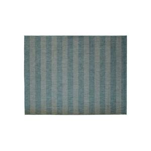 Tapis de jardin rectangulaire à rayures 195x295 bleu