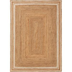 Tapis de jute blanc 60x100