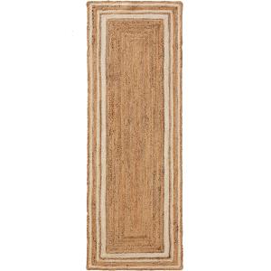 Tapis de jute blanc 70x200