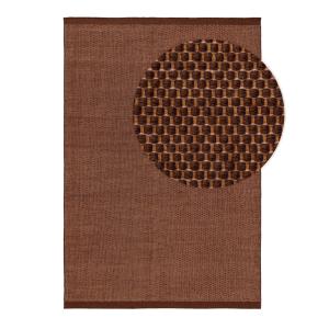 Tapis de laine marron 200x300
