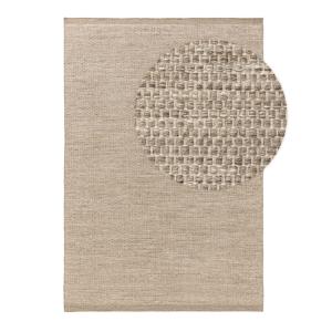 Tapis de laine taupe 70x140