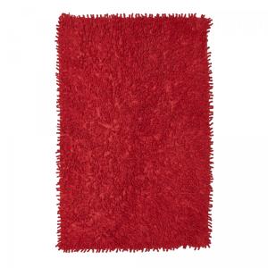 Tapis de salle de bain en coton, rouge 50x80