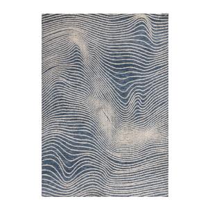 Tapis de salon design bleu 160x230 cm