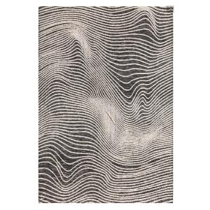 Tapis de salon design noir 120x170 cm