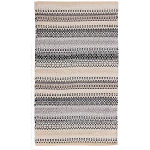 Tapis de salon en coton gris 60x90 cm