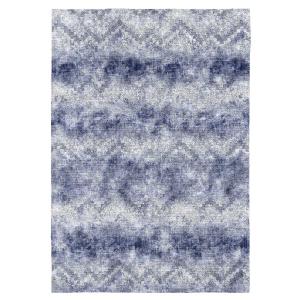 Tapis de salon en fibres naturelles bleu 120x170 cm