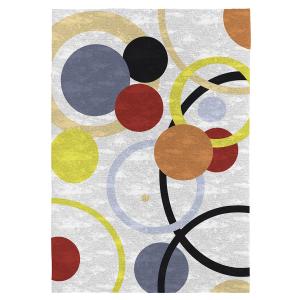 Tapis de salon en fibres naturelles multicolore 120x170 cm