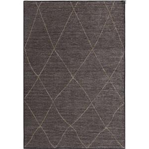 Tapis de salon en jute noir 120x170 cm