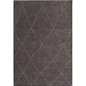 Tapis de salon en jute noir 160x230 cm