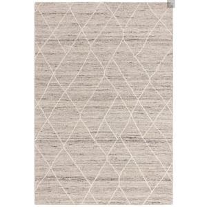 Tapis de salon en laine beige foncé 120x170 cm