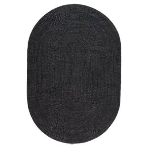 Tapis de salon en Polypropylène Gris anthracite 120x120 cm