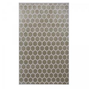 Tapis de salon manipur 1a2t en viscose gris 200x300