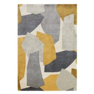 Tapis de salon moderne et design jaune 120x170 cm