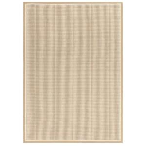 Tapis de salon moderne laine et jute  Beige 200x290 cm