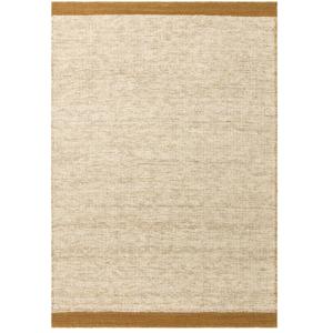 Tapis de salon moderne pure laine  Jaune 160x230 cm