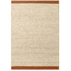 Tapis de salon moderne pure laine  orange 200x290 cm
