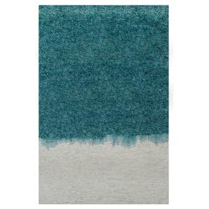 Tapis de salon moderne tissé plat bleu 170x240 cm