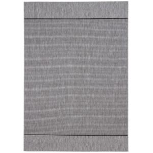 Tapis de salon moderne tissé plat Gris 160x230 cm