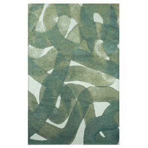 Tapis de salon moderne tissé plat vert 200x280 cm