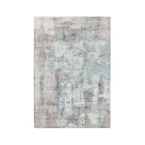 Tapis de salon moderne  viscose tissé main azur 120 x 170