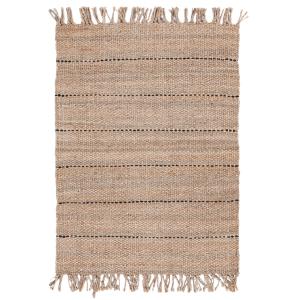 Tapis de salon tissé main en jute Beige 120x170 cm