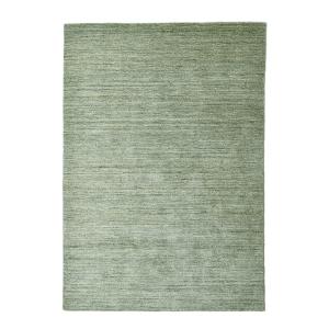 Tapis de salon tissé main en viscose et laine Vert 70x140 c…