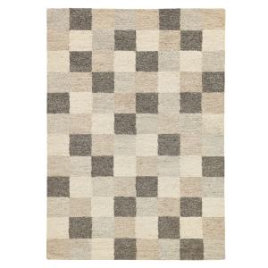 Tapis de salon tufté main - beige multicolore 70x140 cm