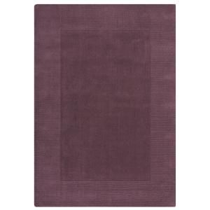Tapis de salon uni en laine violet 120x170 cm