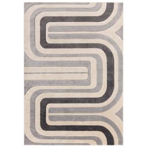 Tapis de salon vintage gris 120x170 cm
