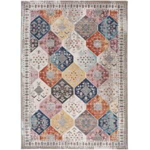 Tapis de style ethnique multicolore 120 x 170 cm