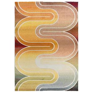 Tapis de style moderne à poils courts multicolore, 140x200…