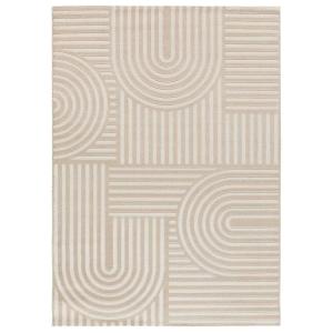 Tapis de style scandinave gaufré blanc, 133x190 cm