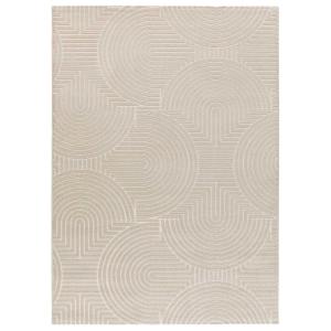 Tapis de style scandinave gaufré écru, 133x190 cm