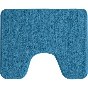 Tapis de toilette uni en polyester pacifique 50x40cm