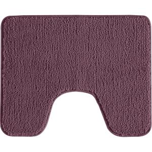 Tapis de toilette uni en polyester violine 50x40cm