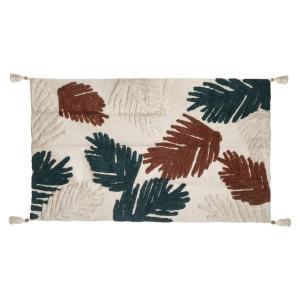 Tapis déco à motifs tuftés coton multicolore 90x150 cm