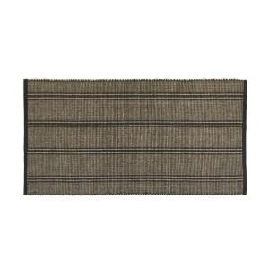 Tapis déco à rayures coton et jute 60x120cm