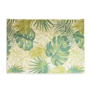 Tapis déco intérieur et extérieur tropical 120x170cm