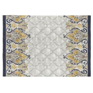 Tapis décoratif en coton en impression digital beige 120x17…