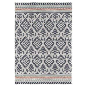 Tapis décoratif en coton en impression digital bleu 200x290…