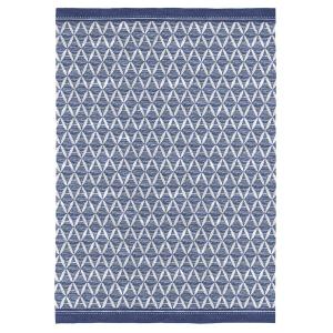 Tapis décoratif en coton en impression digital bleu 80x150…