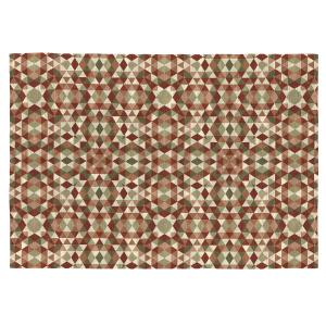 Tapis décoratif en coton en impression digital marron 160x2…