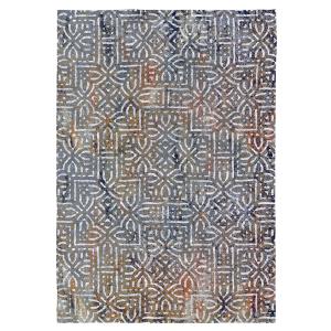 Tapis décoratif en coton imprimé motifs arabesques 120x170…