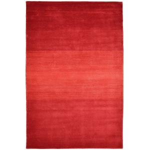 Tapis dégradé de couleur en laine Rouge 140x200