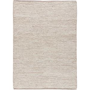Tapis descente de lit en coton recyclé, couleur crème, 60x1…