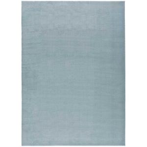 Tapis descente de lit lavable antidérapant uni bleu, 60x120…