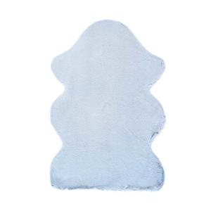 Tapis descente de lit lavable extra doux en bleu clair, 60x…