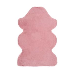 Tapis descente de lit lavable extra doux en rose, 60x90 cm
