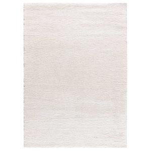 Tapis descente de lit shaggy blanc 60x120 cm